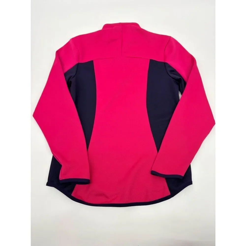 Nike Golf | Pink & Navy Half-Zip Performance Top